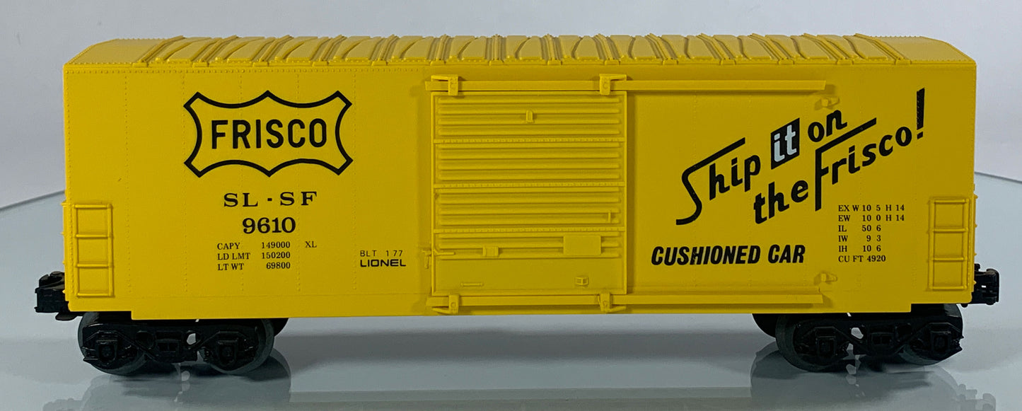 LIONEL • O GAUGE • 1977 Frisco Hi-Cube Boxcar 6-9610 • NEW OLD STOCK