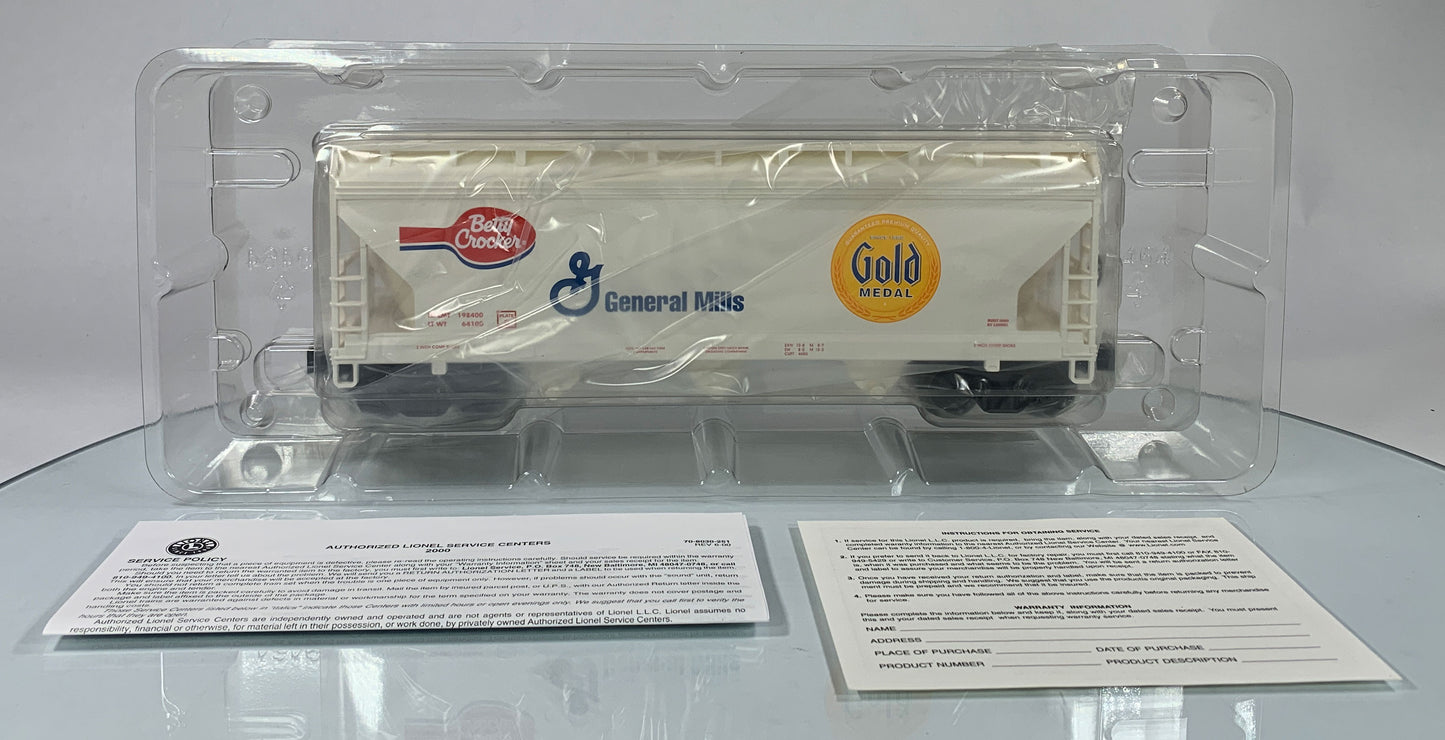 LIONEL • STD O GAUGE • 2000 Gold Medal Betty Crocker General Mills Hopper 6-17170 • NEW OLD STOCK