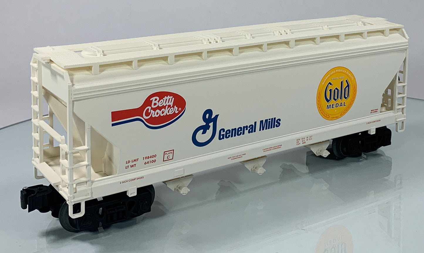 LIONEL • STD O GAUGE • 2000 Gold Medal Betty Crocker General Mills Hopper 6-17170 • NEW OLD STOCK