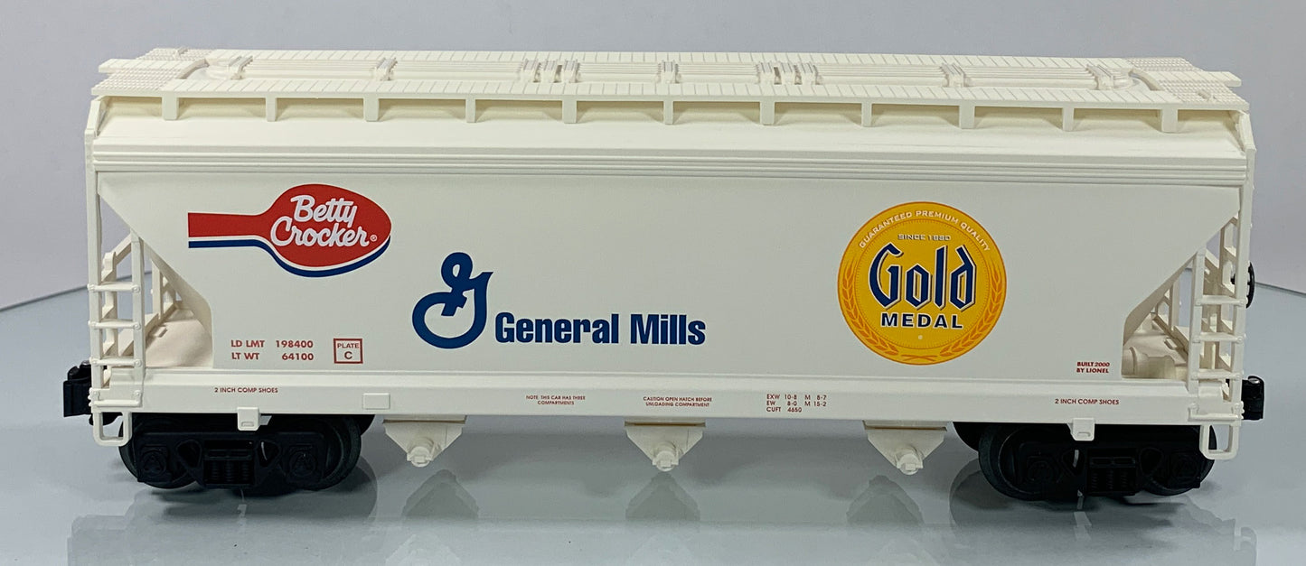 LIONEL • STD O GAUGE • 2000 Gold Medal Betty Crocker General Mills Hopper 6-17170 • NEW OLD STOCK