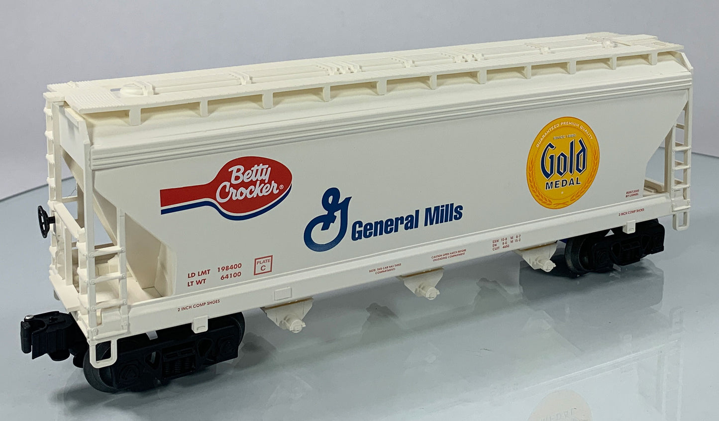 LIONEL • STD O GAUGE • 2000 Gold Medal Betty Crocker General Mills Hopper 6-17170 • NEW OLD STOCK