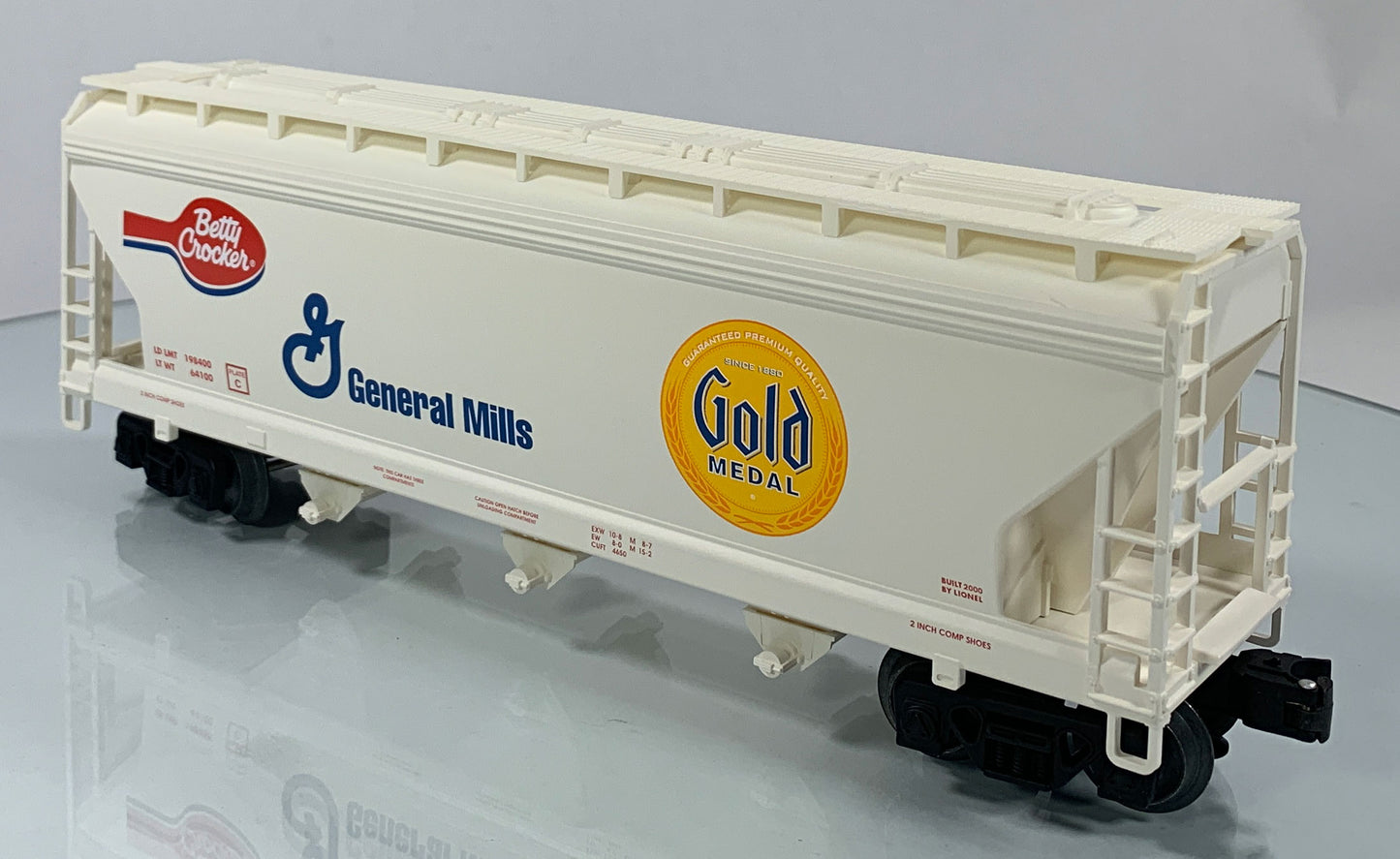 LIONEL • STD O GAUGE • 2000 Gold Medal Betty Crocker General Mills Hopper 6-17170 • NEW OLD STOCK