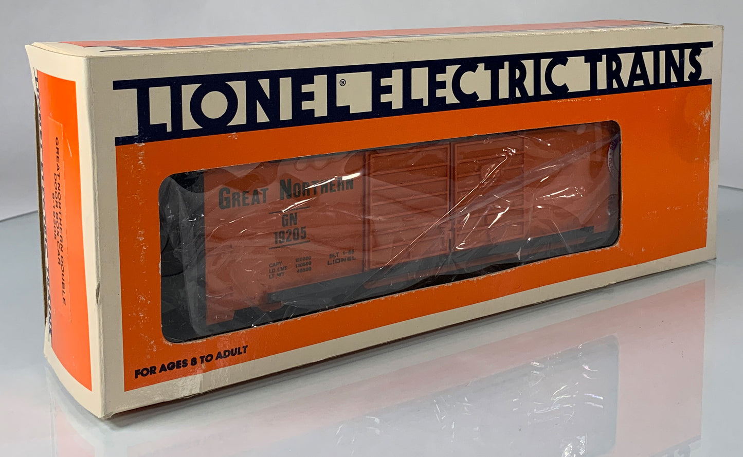 LIONEL • O GAUGE • 1988 Great Northern Double Door Boxcar 6-19205 • EX COND
