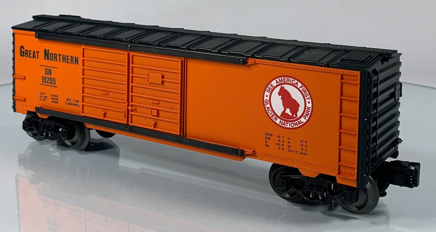 LIONEL • O GAUGE • 1988 Great Northern Double Door Boxcar 6-19205 • EX COND