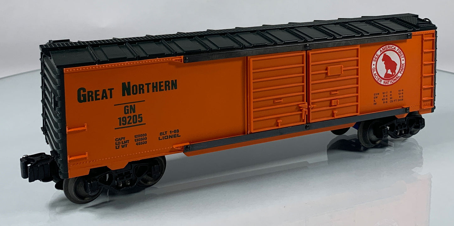 LIONEL • O GAUGE • 1988 Great Northern Double Door Boxcar 6-19205 • EX COND