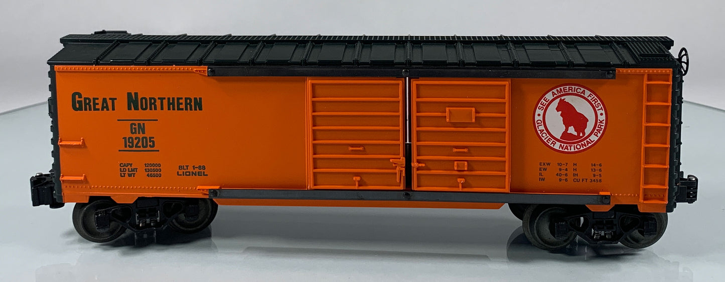 LIONEL • O GAUGE • 1988 Great Northern Double Door Boxcar 6-19205 • EX COND