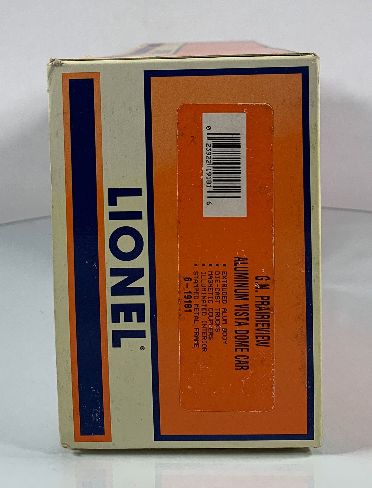 LIONEL • O GAUGE • 1998 Great Northern Prairieview Aluminum Vista Dome Car 6-19181 • NEW OLD STOCK