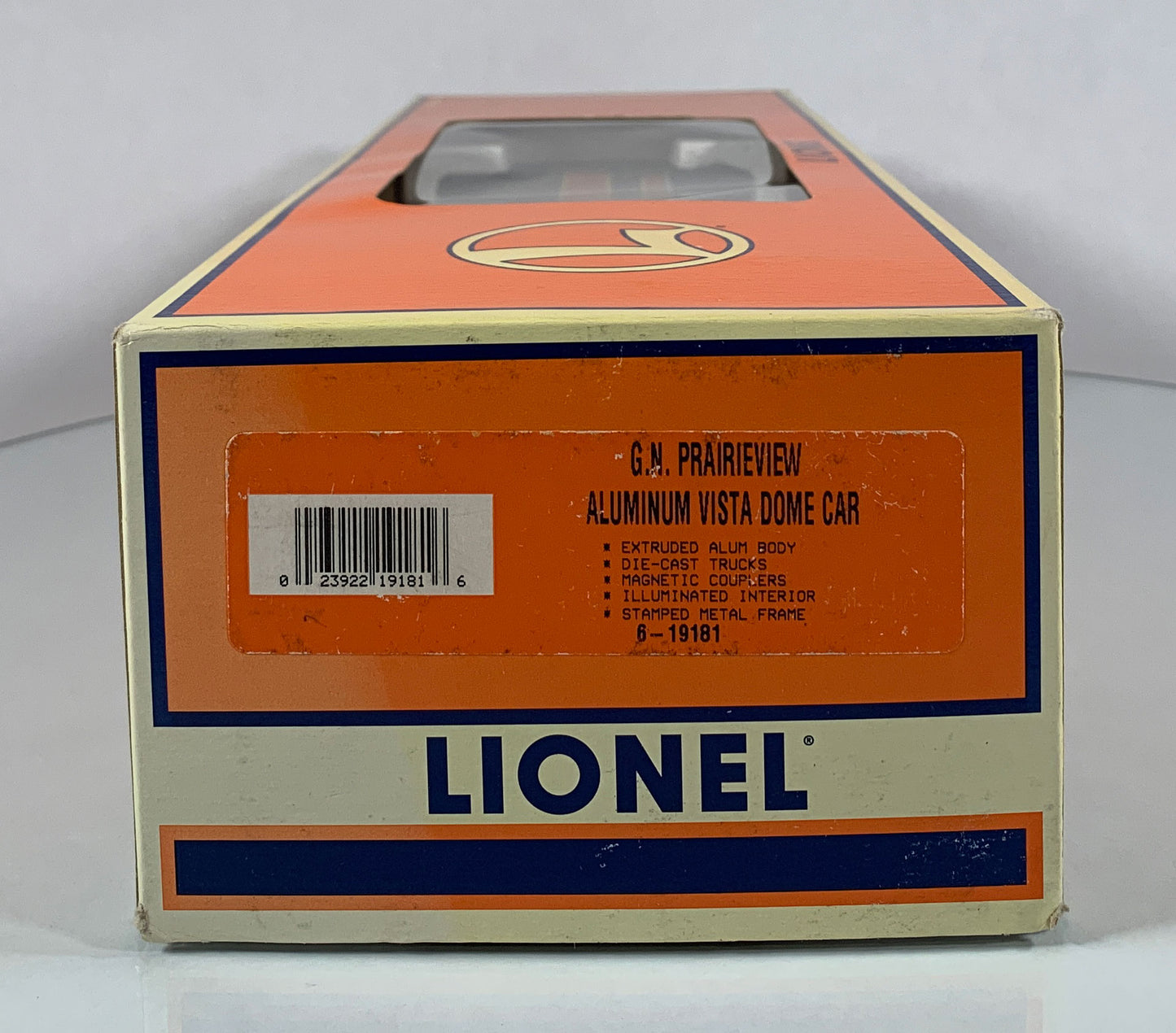 LIONEL • O GAUGE • 1998 Great Northern Prairieview Aluminum Vista Dome Car 6-19181 • NEW OLD STOCK