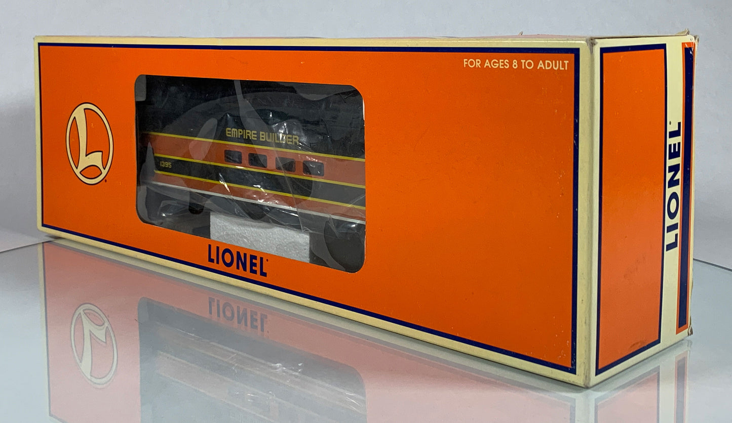 LIONEL • O GAUGE • 1998 Great Northern Riverview Aluminum Vista Dome Car 6-19182 • NEW OLD STOCK