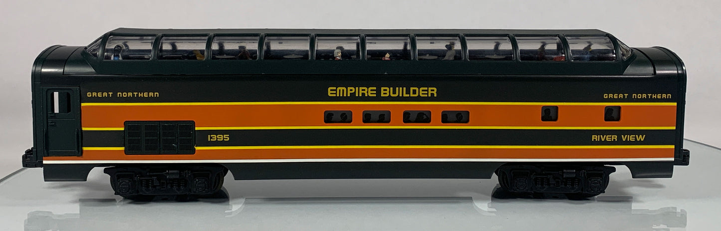 LIONEL • O GAUGE • 1998 Great Northern Riverview Aluminum Vista Dome Car 6-19182 • NEW OLD STOCK