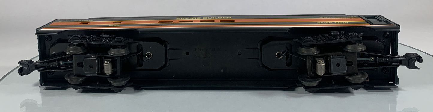 LIONEL • O GAUGE • 1998 Great Northern Riverview Aluminum Vista Dome Car 6-19182 • NEW OLD STOCK