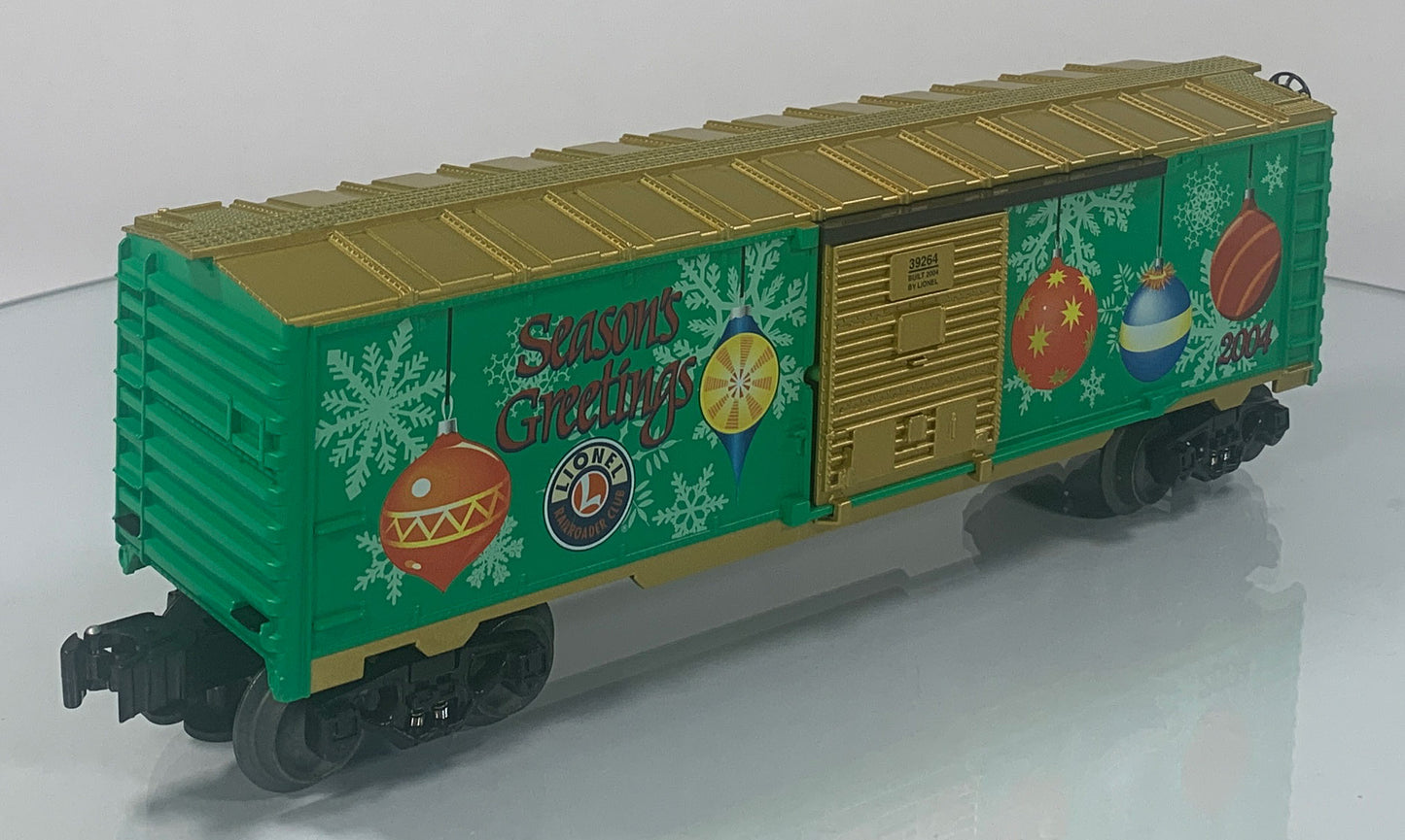 LIONEL • O GAUGE • 2004 LRRC Holiday Boxcar 6-39264 • NEW OLD STOCK