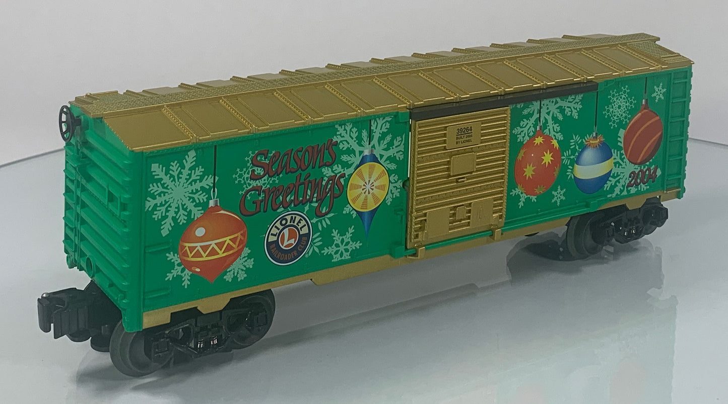 LIONEL • O GAUGE • 2004 LRRC Holiday Boxcar 6-39264 • NEW OLD STOCK