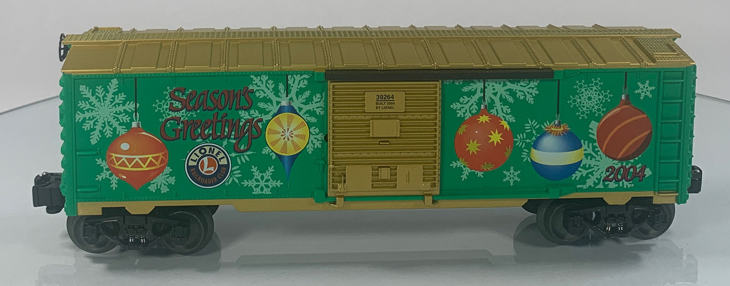 LIONEL • O GAUGE • 2004 LRRC Holiday Boxcar 6-39264 • NEW OLD STOCK
