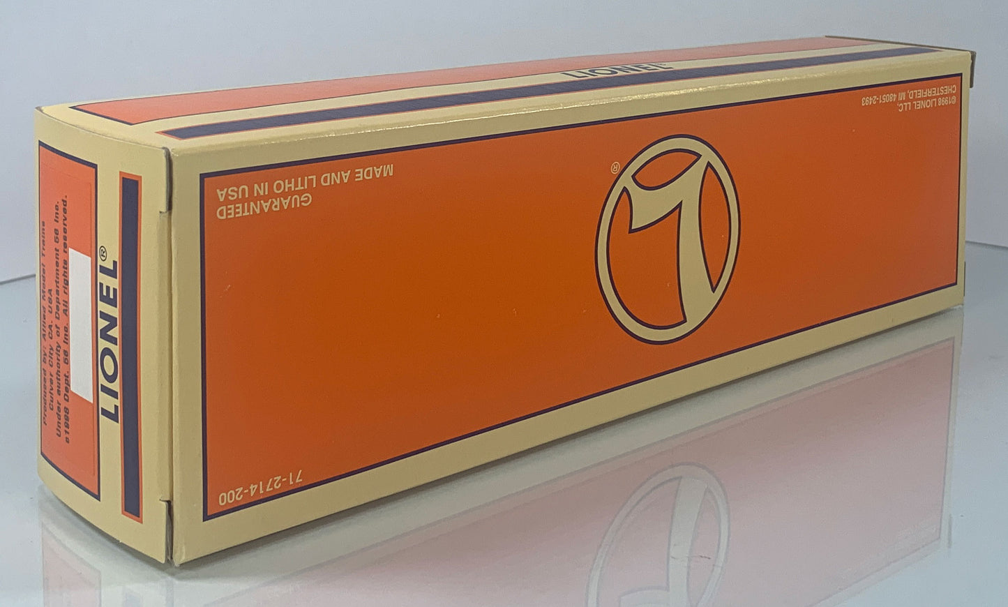 LIONEL • O GAUGE • 1998 Department 56 Holly Brothers Petroleum 3 Dome Tank Car 6-52157 • NEW OLD STOCK