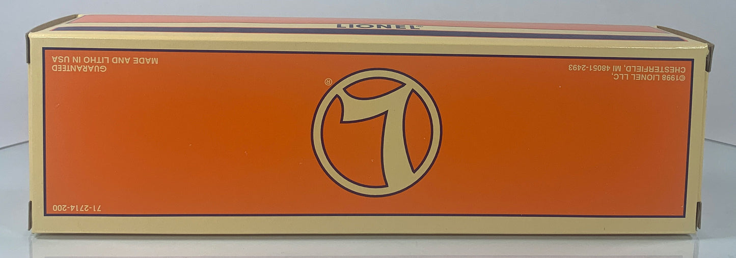 LIONEL • O GAUGE • 1998 Department 56 Holly Brothers Petroleum 3 Dome Tank Car 6-52157 • NEW OLD STOCK