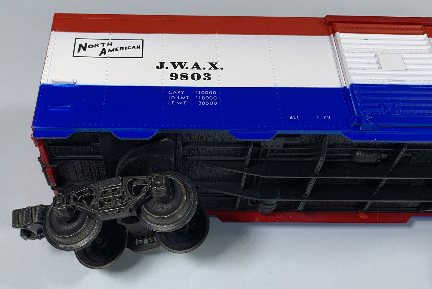 LIONEL • STD O GAUGE • 1973 Johnson Wax Boxcar 6-9803 • EX COND