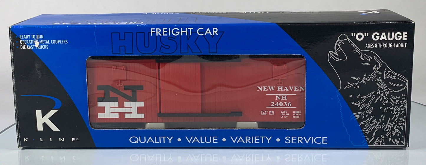 K-LINE • O GAUGE • 2005 New Haven Boxcar (Husky) K646-1791 • NEW OLD STOCK