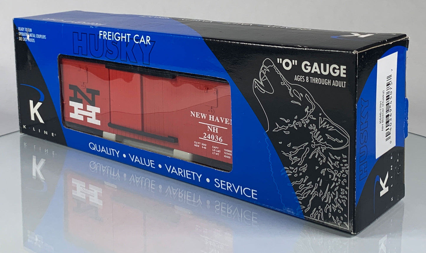 K-LINE • O GAUGE • 2005 New Haven Boxcar (Husky) K646-1791 • NEW OLD STOCK