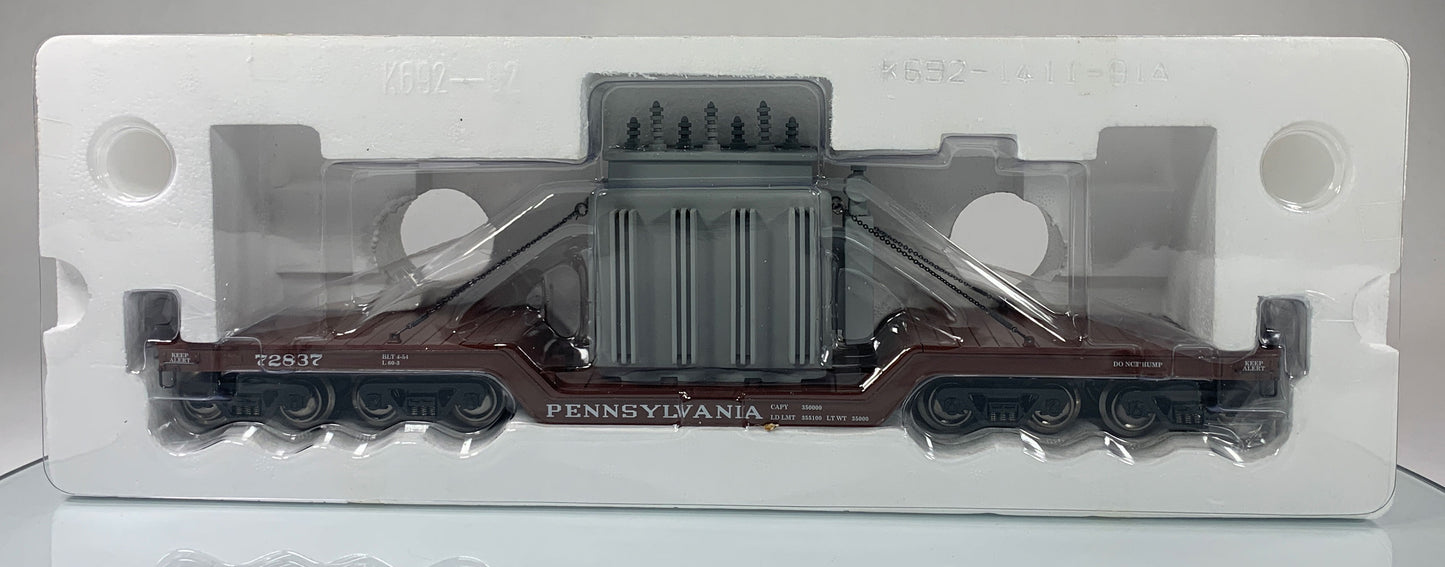 K-LINE • O GAUGE • 2009 Pennsylvania Transformer Flat Car 6-21644 • NEW OLD STOCK