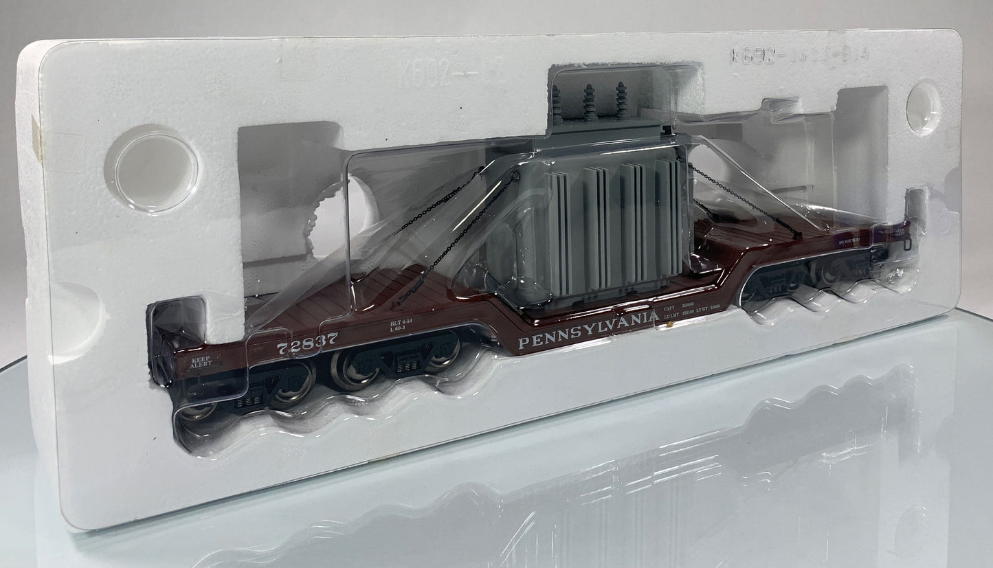 K-LINE • O GAUGE • 2009 Pennsylvania Transformer Flat Car 6-21644 • NEW OLD STOCK
