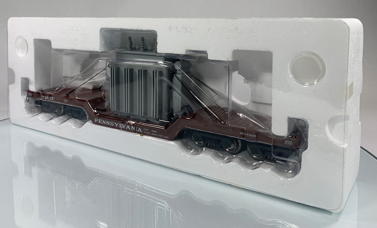 K-LINE • O GAUGE • 2009 Pennsylvania Transformer Flat Car 6-21644 • NEW OLD STOCK