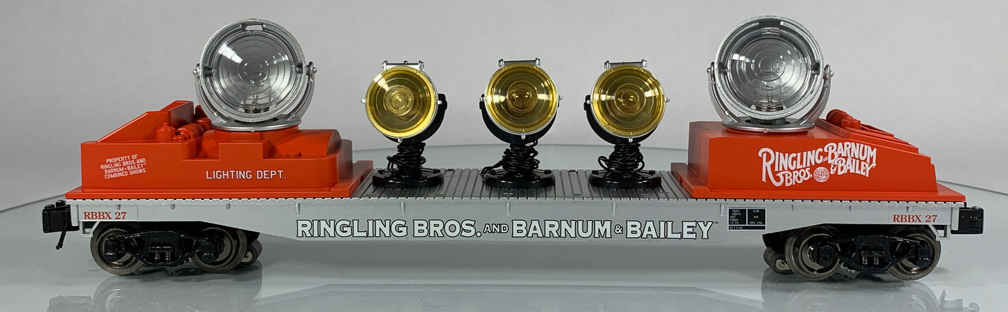 K-LINE • O GAUGE • 2008 Ringling Bros Barnum Bailey Searchlight Car 6-22244 • NEW OLD STOCK