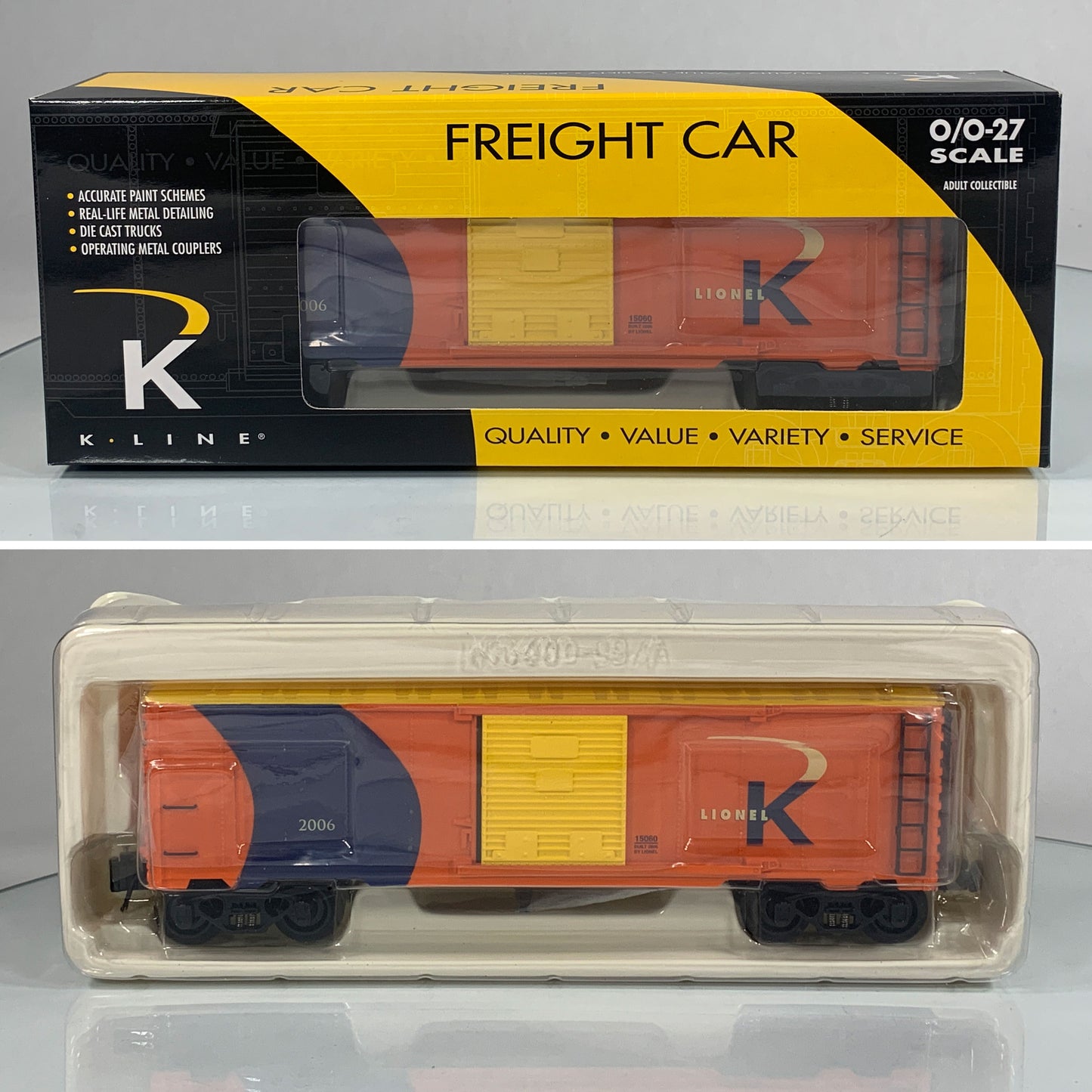 K-LINE • O GAUGE • 2006 K-Line by Lionel Boxcar 6-15060 • NEW OLD STOCK