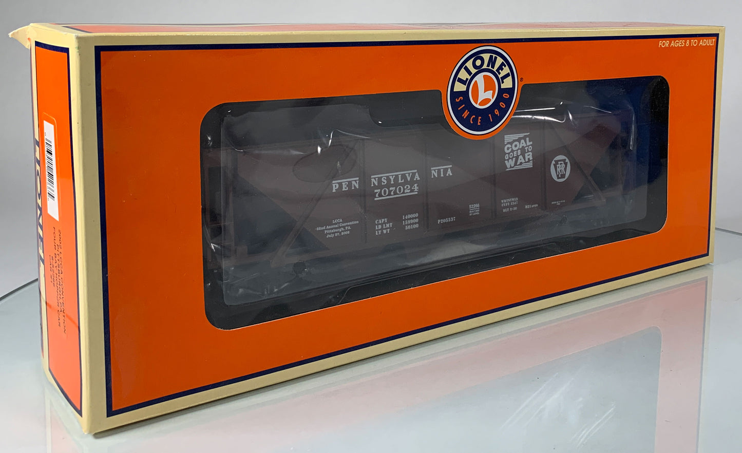 LIONEL • O GAUGE • 2002 LCCA Pennsylvania Four Bay Hopper Car 6-52266 • NEW OLD STOCK