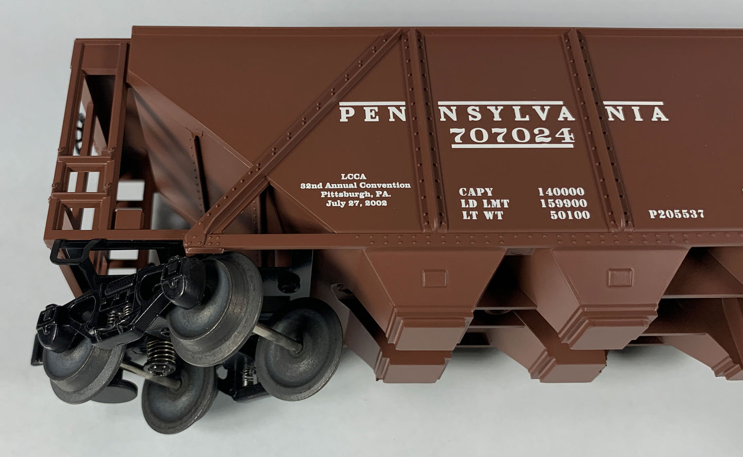 LIONEL • O GAUGE • 2002 LCCA Pennsylvania Four Bay Hopper Car 6-52266 • NEW OLD STOCK