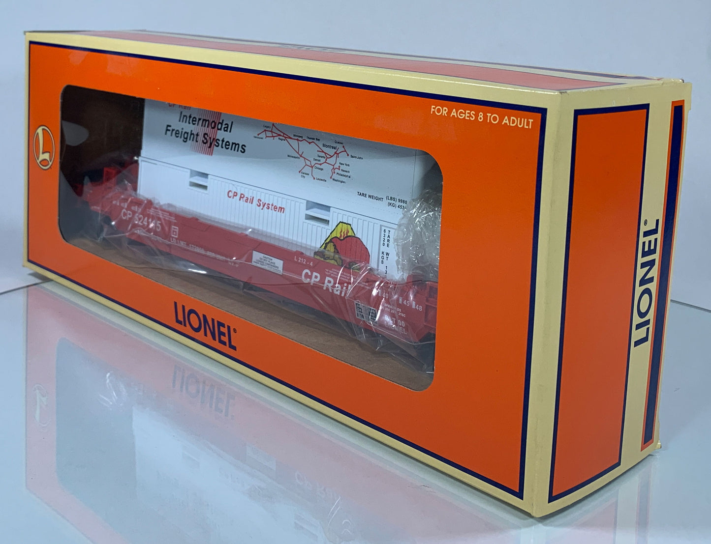 LIONEL • O GAUGE • 2000 LOTS Double Stack CP Rail Well Car 6-52196 • NEW OLD STOCK