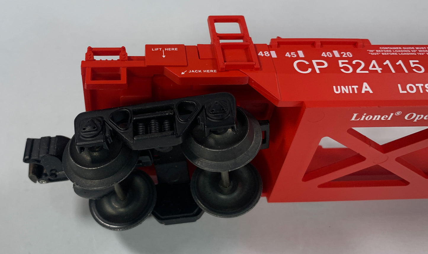 LIONEL • O GAUGE • 2000 LOTS Double Stack CP Rail Well Car 6-52196 • NEW OLD STOCK
