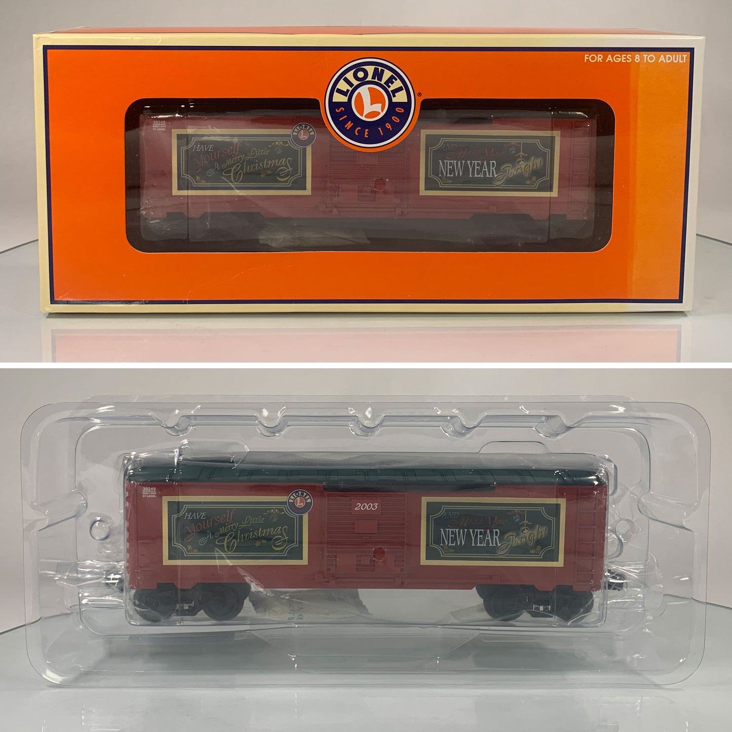 LIONEL • O GAUGE • 2003 LRRC Christmas Boxcar 6-32949 • NEW OLD STOCK