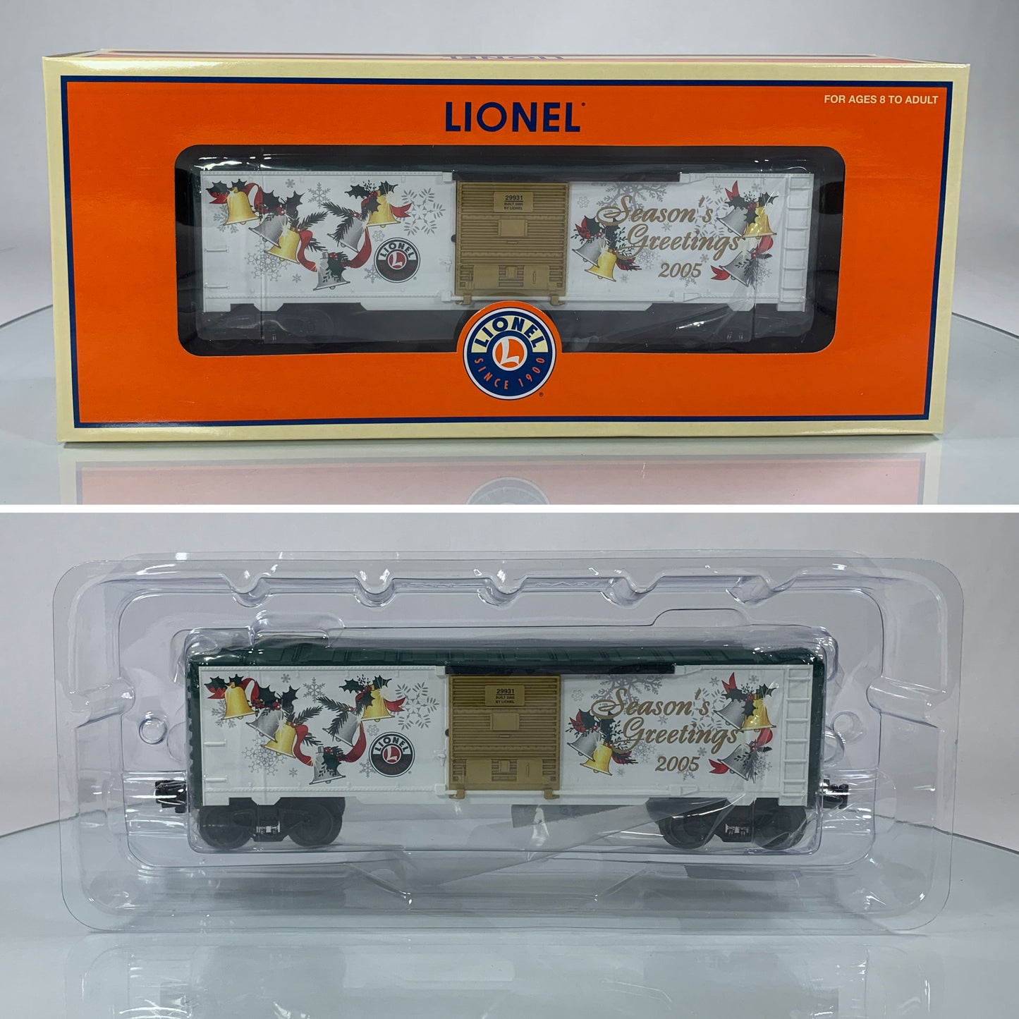 LIONEL • O GAUGE • 2005 LRRC Christmas Boxcar 6-29931 • NEW OLD STOCK