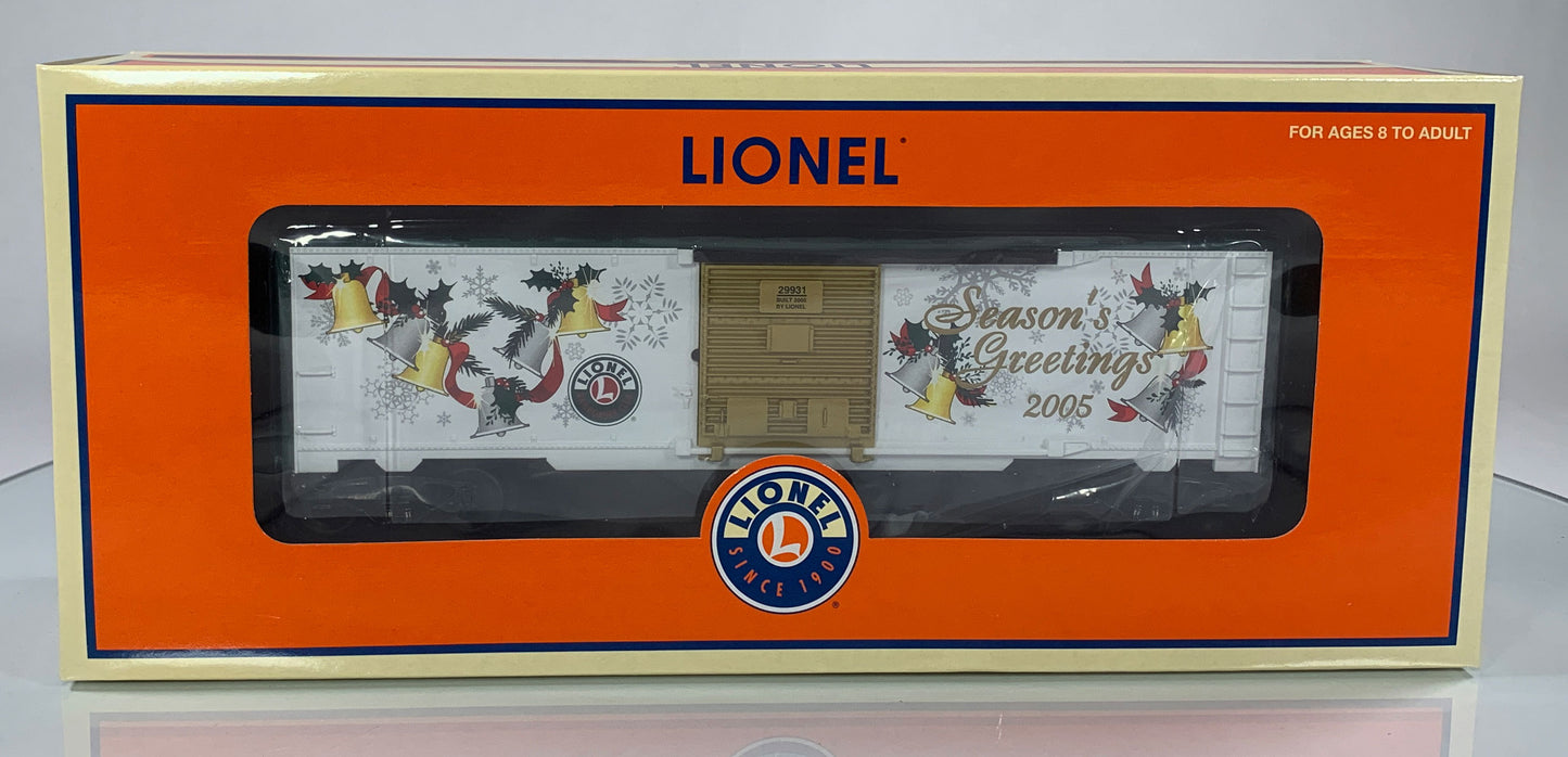 LIONEL • O GAUGE • 2005 LRRC Christmas Boxcar 6-29931 • NEW OLD STOCK