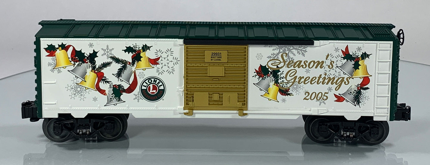 LIONEL • O GAUGE • 2005 LRRC Christmas Boxcar 6-29931 • NEW OLD STOCK