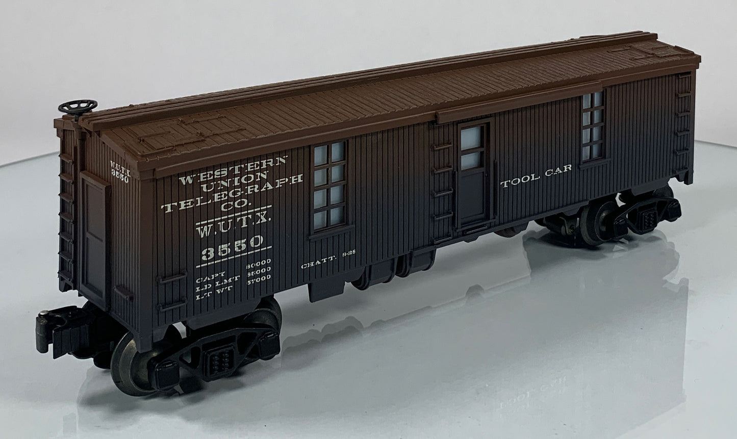 LIONEL • O GAUGE • 2000 LRRC Western Union Telegraph Co Illuminated Tool Car 6-29295 • NEW OLD STOCK