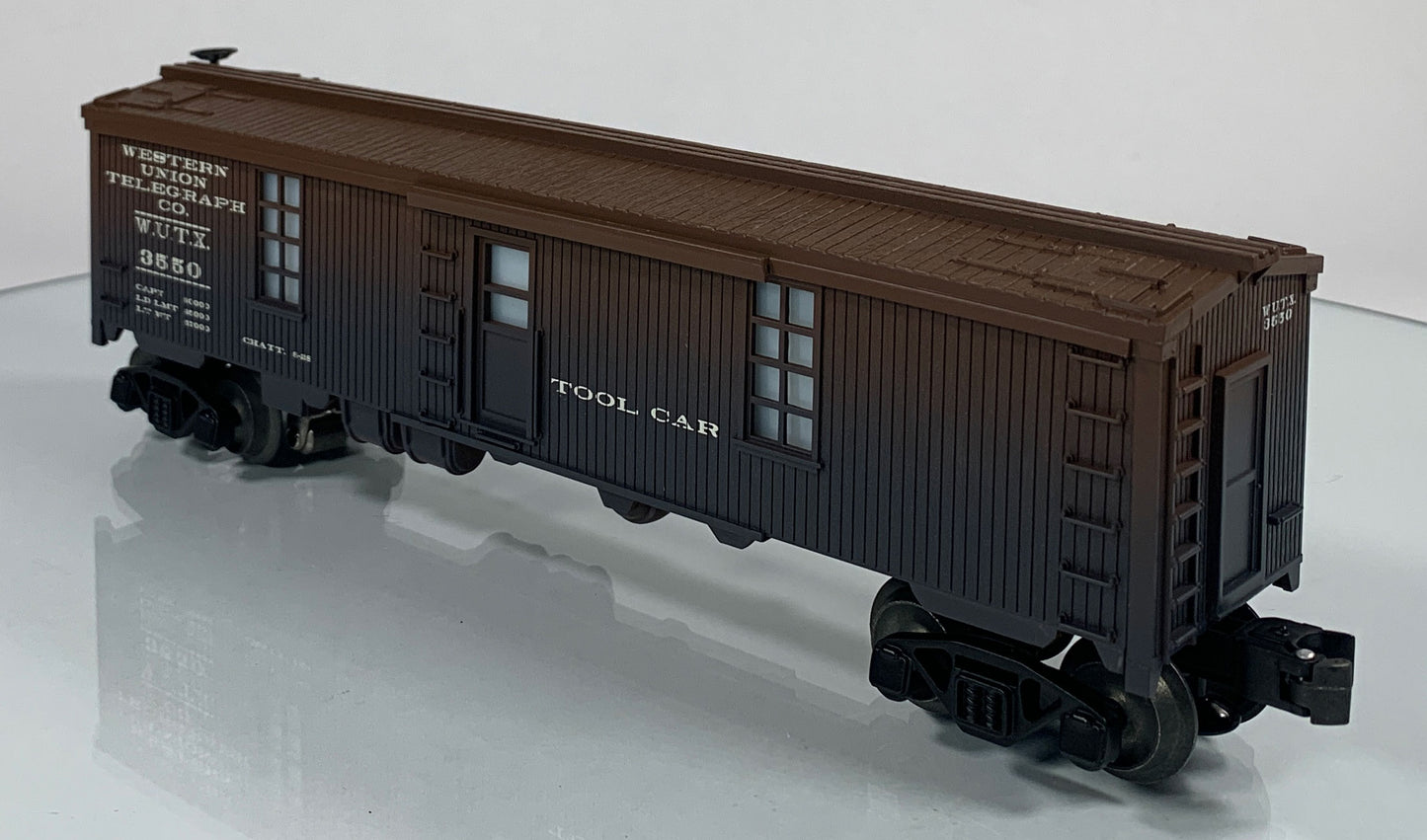 LIONEL • O GAUGE • 2000 LRRC Western Union Telegraph Co Illuminated Tool Car 6-29295 • NEW OLD STOCK