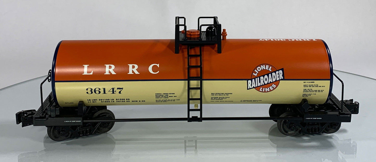 LIONEL • O GAUGE • 2009 LRRC Unibody Tank Car 6-36147 • NEW OLD STOCK
