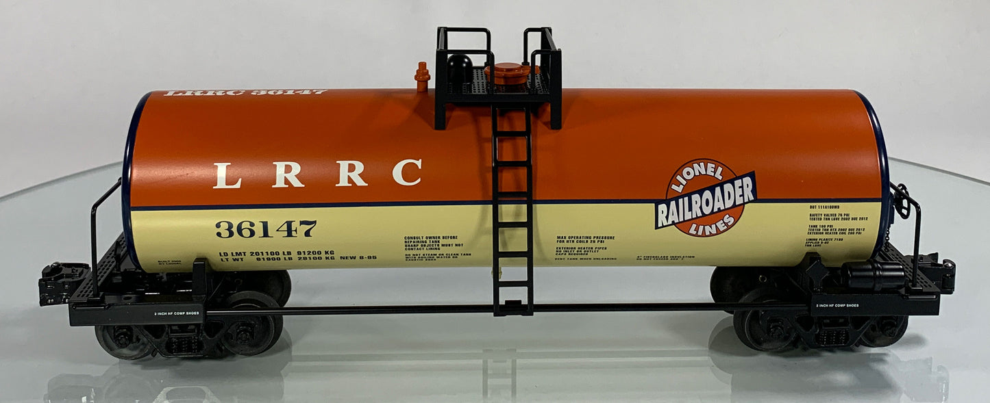 LIONEL • O GAUGE • 2009 LRRC Unibody Tank Car 6-36147 • NEW OLD STOCK