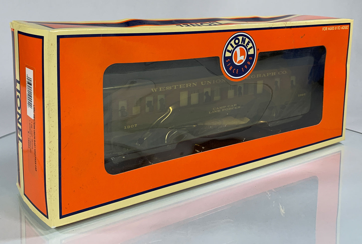LIONEL • O GAUGE • 2001 LRRC Western Union Baby Madison Illuminated Passenger Car 6-19994 • NEW OLD STOCK