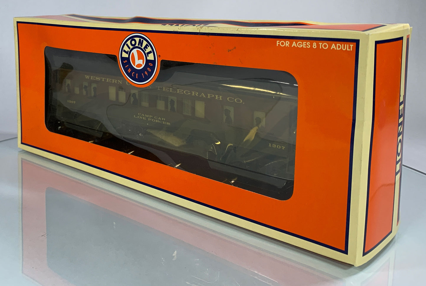 LIONEL • O GAUGE • 2001 LRRC Western Union Baby Madison Illuminated Passenger Car 6-19994 • NEW OLD STOCK