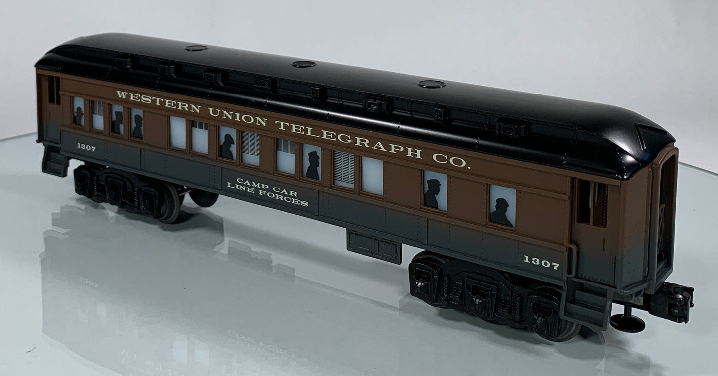 LIONEL • O GAUGE • 2001 LRRC Western Union Baby Madison Illuminated Passenger Car 6-19994 • NEW OLD STOCK