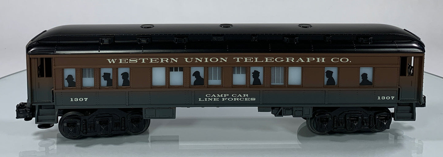 LIONEL • O GAUGE • 2001 LRRC Western Union Baby Madison Illuminated Passenger Car 6-19994 • NEW OLD STOCK