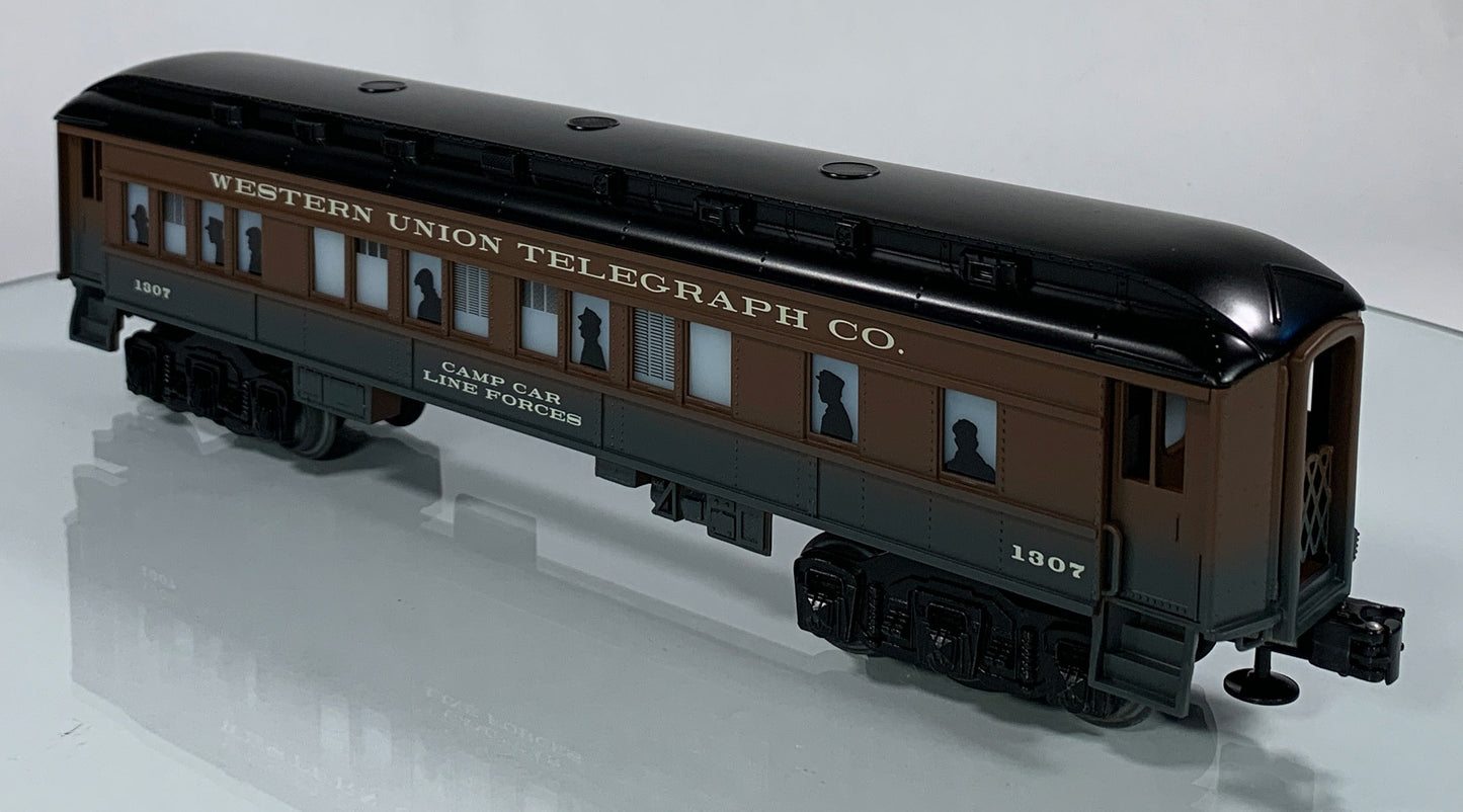 LIONEL • O GAUGE • 2001 LRRC Western Union Baby Madison Illuminated Passenger Car 6-19994 • NEW OLD STOCK
