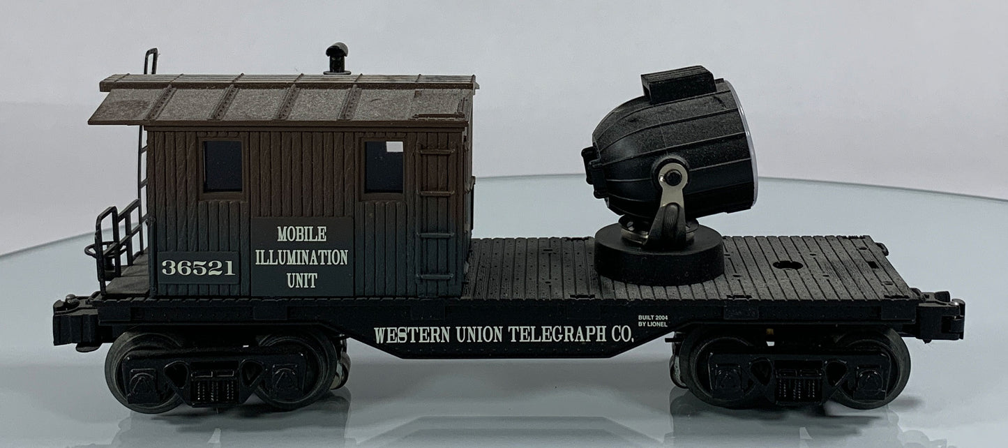 LIONEL • O GAUGE • 2004 LRRC Western Union Searchlight Caboose 6-36521 • EX COND