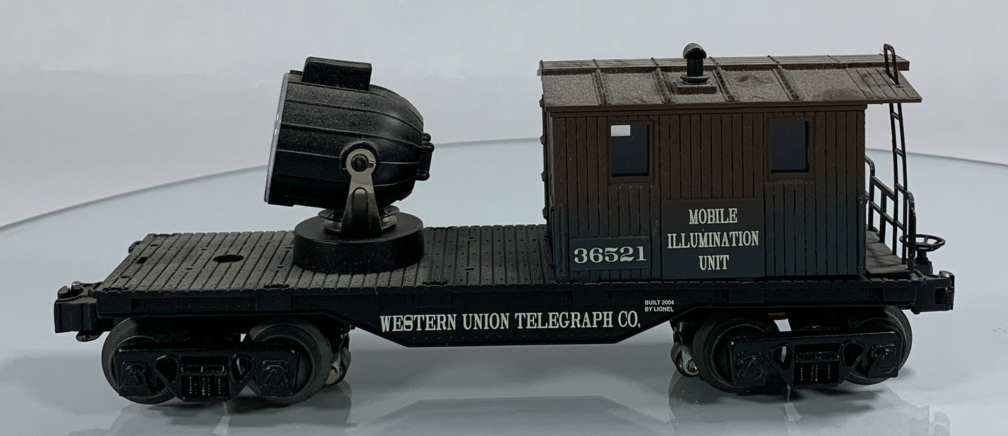 LIONEL • O GAUGE • 2004 LRRC Western Union Searchlight Caboose 6-36521 • EX COND