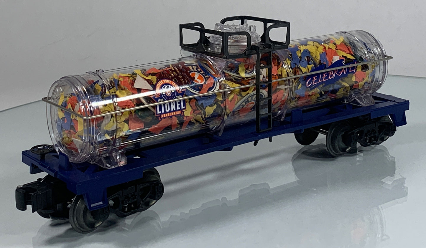 LIONEL • O GAUGE • 2000 Lionel Centennial Confetti Tank Car 6-26115 • NEW OLD STOCK