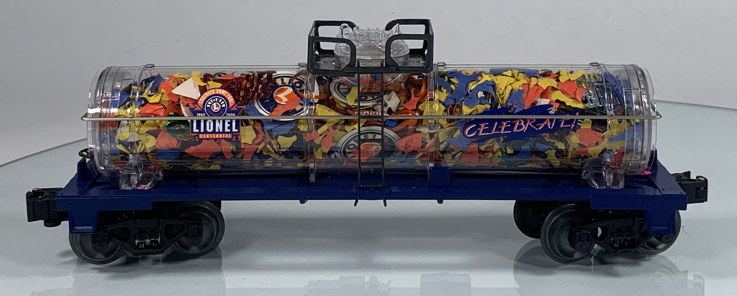 LIONEL • O GAUGE • 2000 Lionel Centennial Confetti Tank Car 6-26115 • NEW OLD STOCK