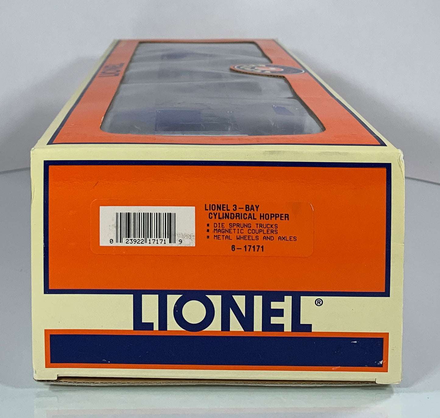LIONEL • O GAUGE • 2001 Lionel 3-Bay Cylindrical Hopper 6-17171 • NEW OLD STOCK